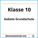 10 Gebote Grundschule 4. Klasse