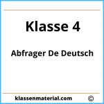 Abfrager De Deutsch Klasse 4