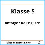 Abfrager De Englisch 5 Klasse