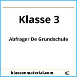 Abfrager De. Grundschule Klasse 3