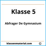 Abfrager De Gymnasium Klasse 5