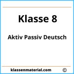 Aktiv Passiv Übungen Deutsch Klasse 8