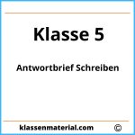 Antwortbrief Schreiben 5. Klasse