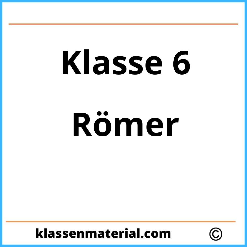 Arbeitsblätter Römer 6. Klasse