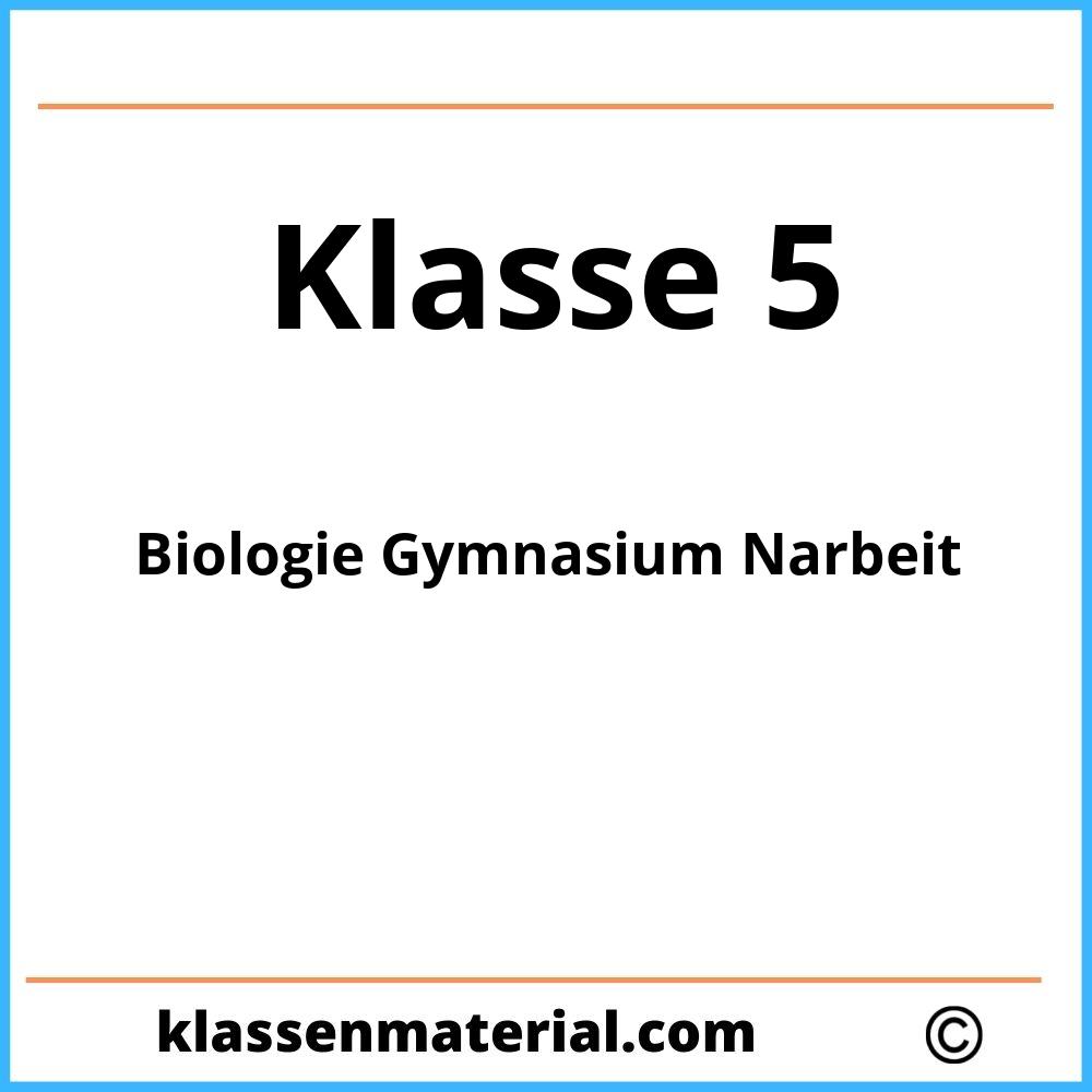 Biologie 5 Klasse Gymnasium Klassenarbeit