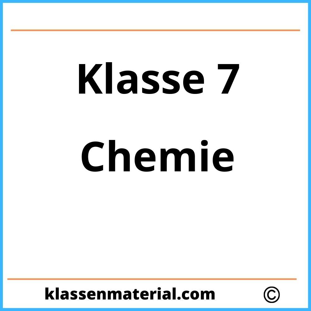 Chemie Arbeitsblätter Klasse 7 Mit Lösungen