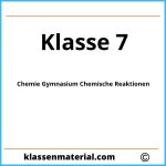 Chemie Klasse 7 Gymnasium Chemische Reaktionen