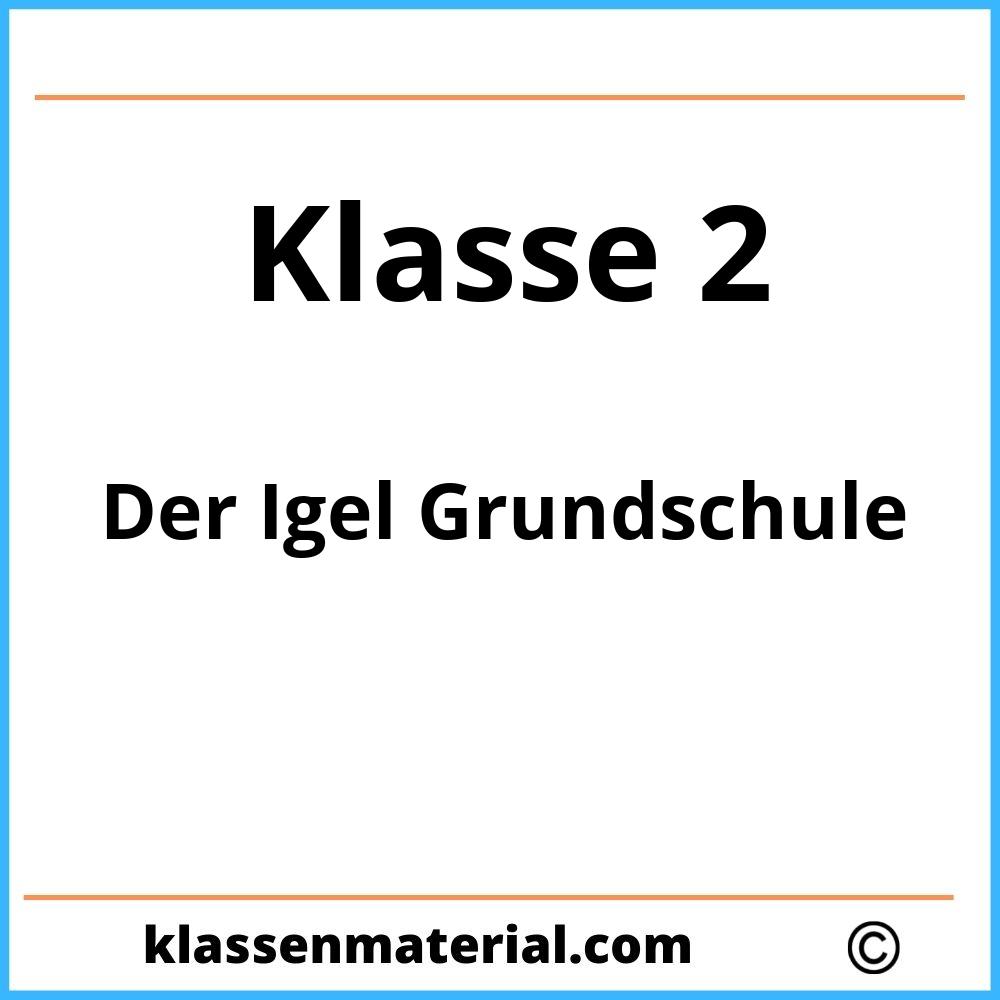 Der Igel Grundschule 2 Klasse