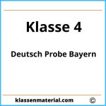 Deutsch Probe 4 Klasse Bayern