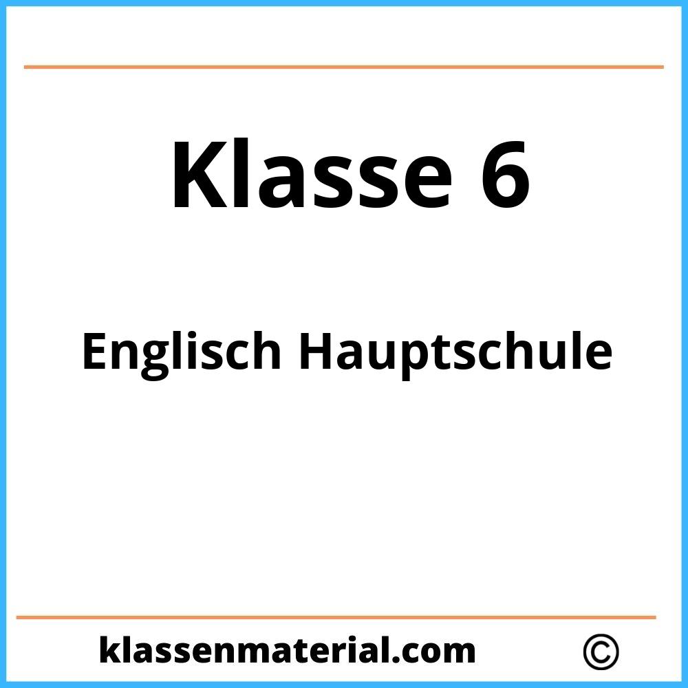 Englisch 6. Klasse Hauptschule