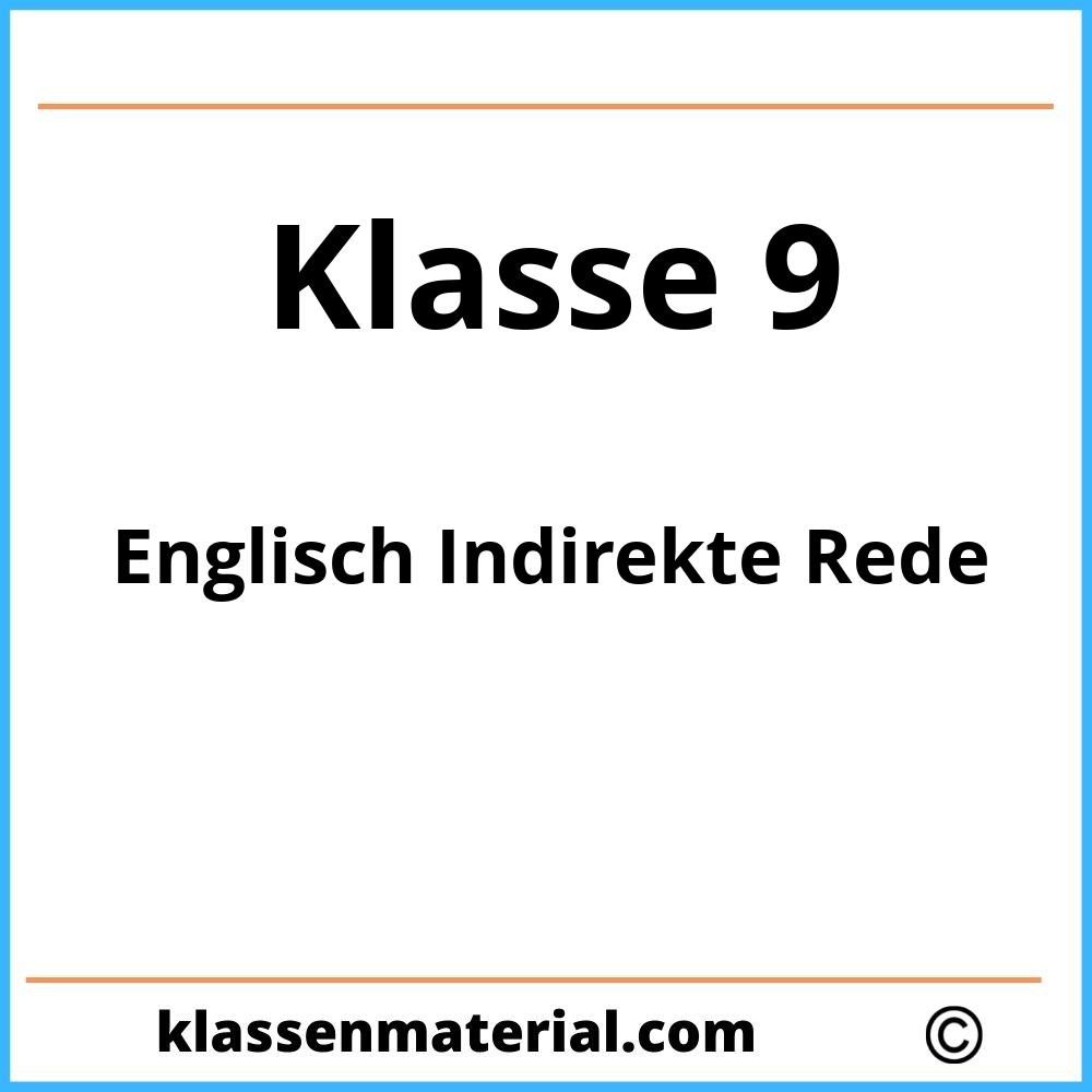 Englisch Indirekte Rede Übungen Klasse 9