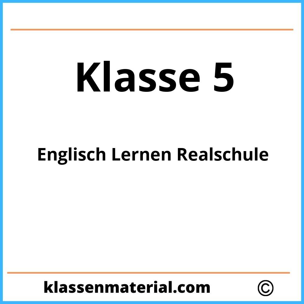 Englisch Lernen 5. Klasse Realschule