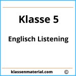 Englisch Listening Übungen 5. Klasse