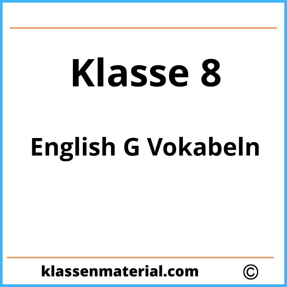 English G 21 Vokabeln Klasse 8