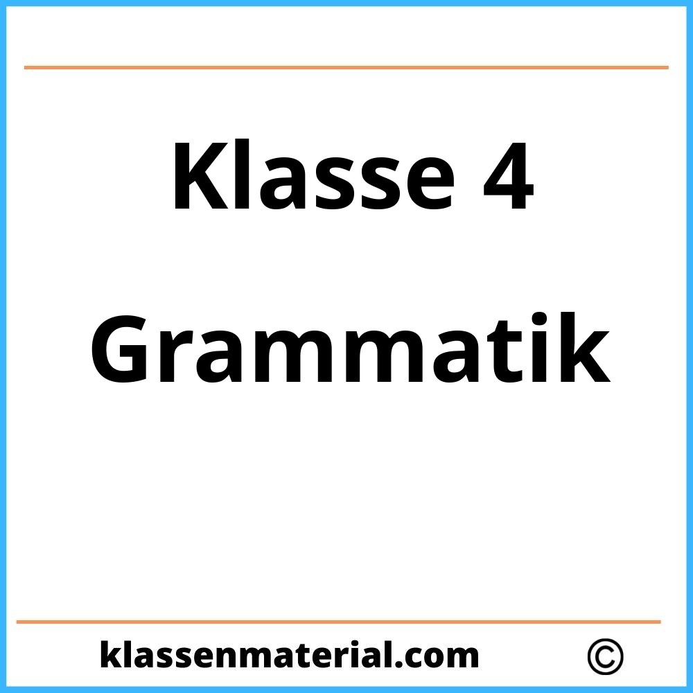 Grammatik Übungen 4. Klasse