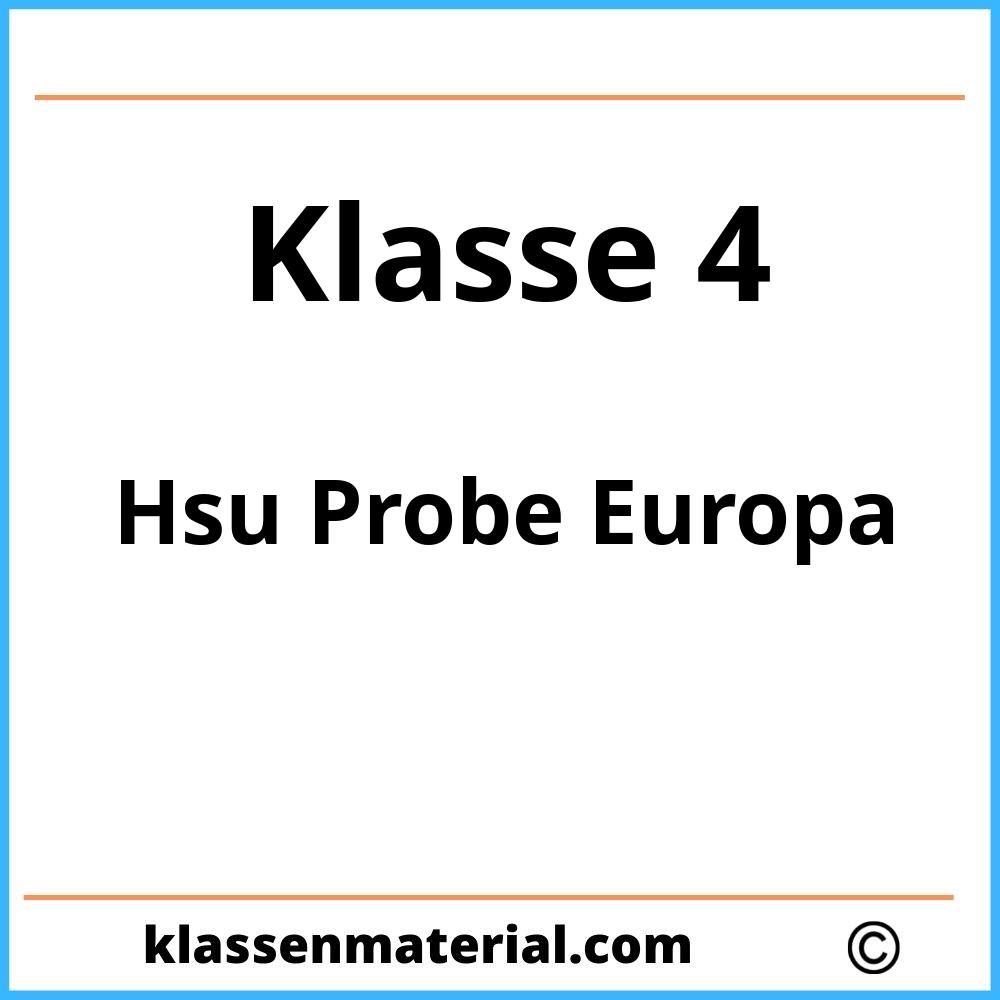 Hsu Probe 4 Klasse Europa