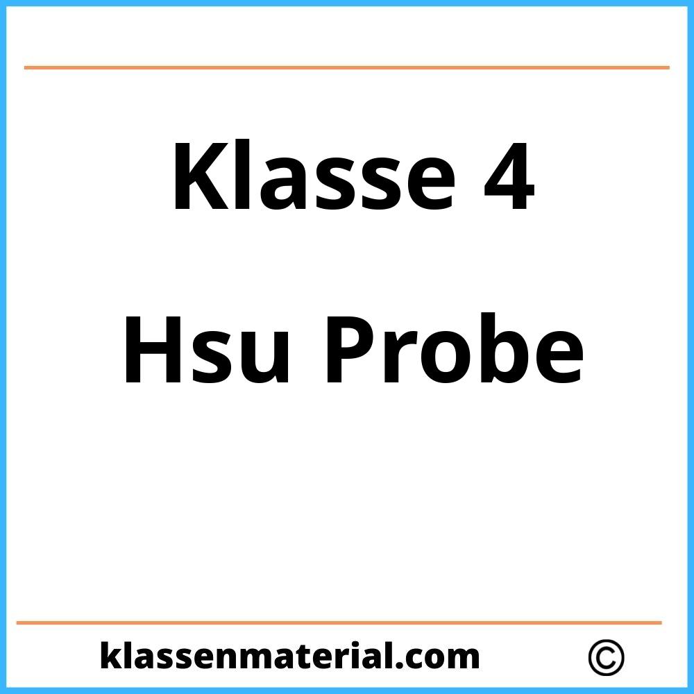 Hsu Probe 4. Klasse