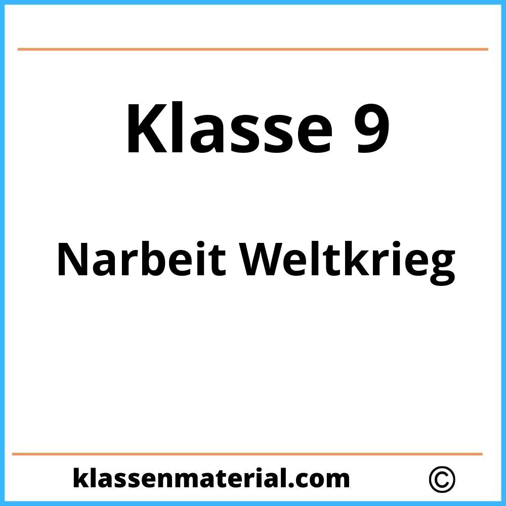 Klassenarbeit 1 Weltkrieg Klasse 9