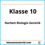 Klassenarbeit Biologie Klasse 10 Genetik