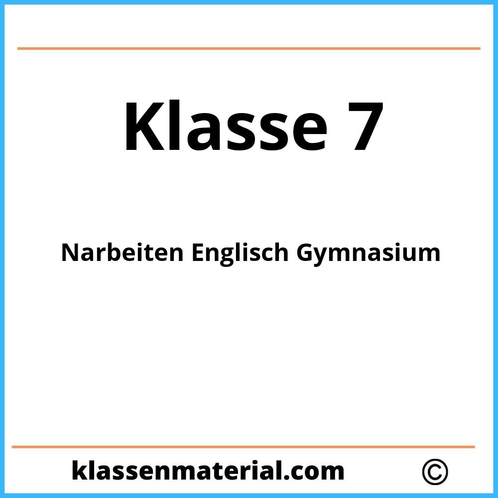 Klassenarbeiten Englisch 7 Klasse Gymnasium