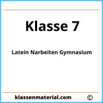 Latein Klassenarbeiten Klasse 7 Gymnasium