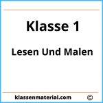 Lesen Und Malen Klasse 1