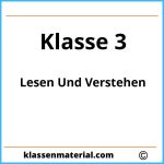 Lesen Und Verstehen 3. Klasse