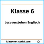 Leseverstehen Englisch Klasse 6 Übungen