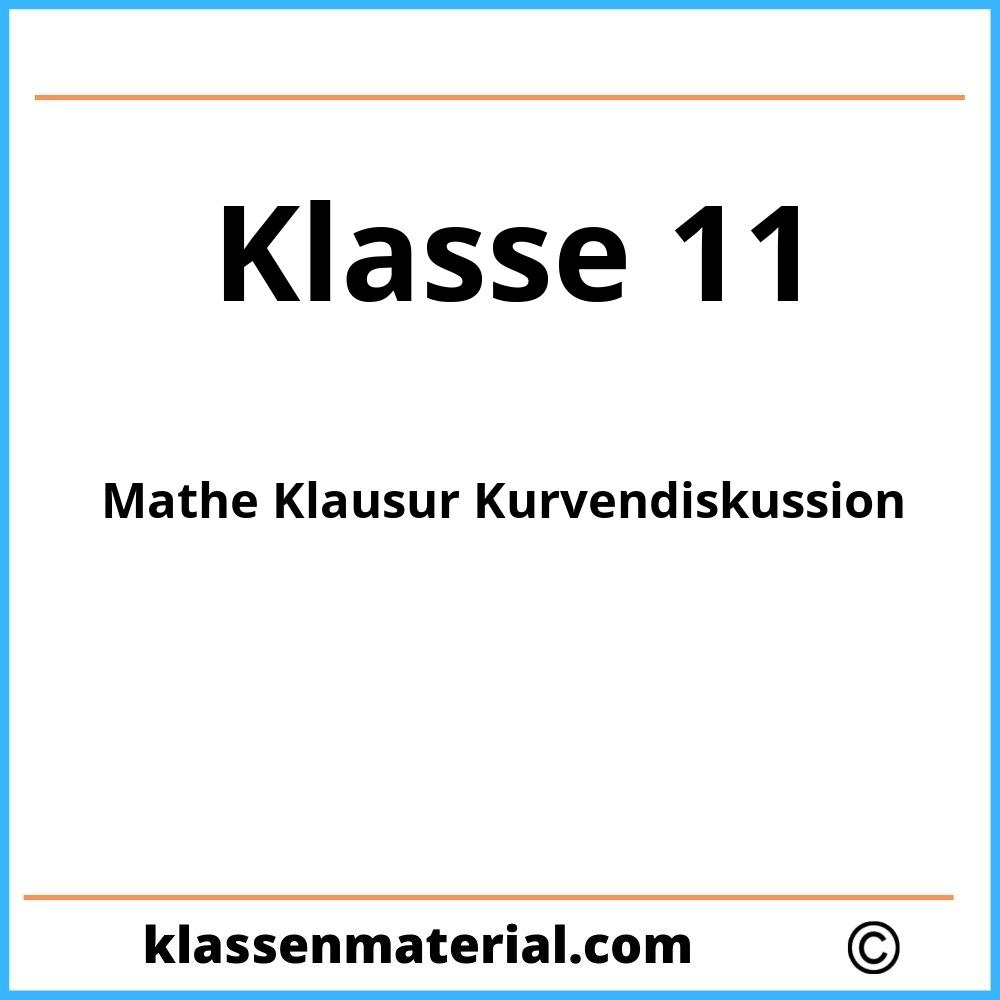 Mathe Klausur Klasse 11 Kurvendiskussion