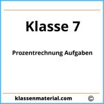 Prozentrechnung Aufgaben Klasse 7 Pdf