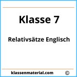 Relativsätze Englisch Übungen Klasse 7