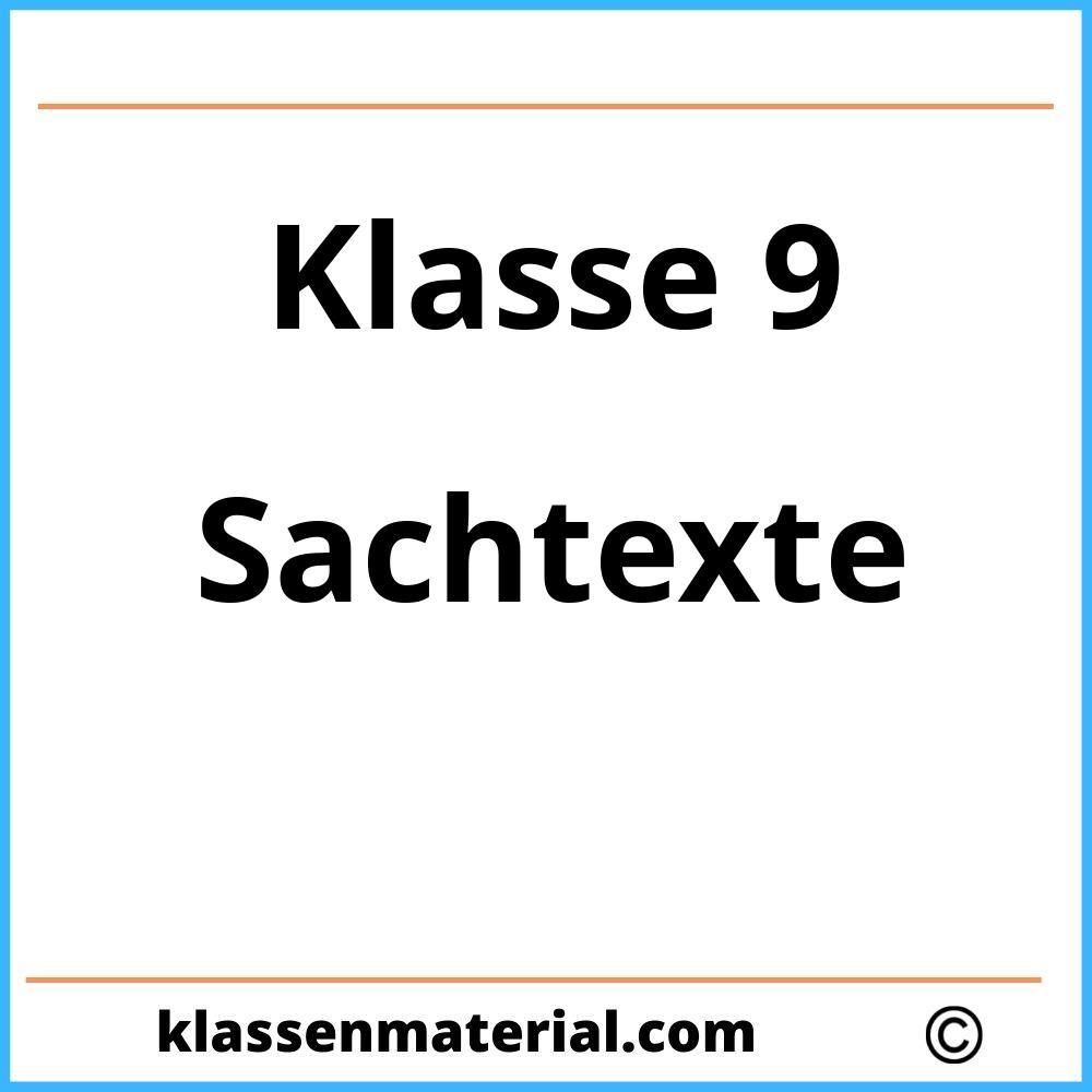 Sachtexte Zum Ausdrucken Klasse 9