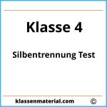 Silbentrennung 4. Klasse Test