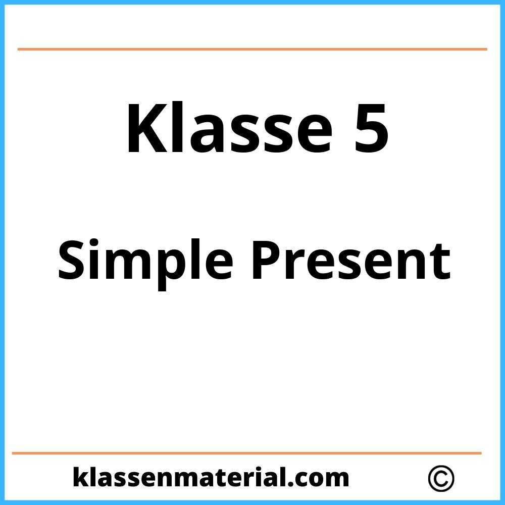 Simple Present Übungen Klasse 5 Zum Ausdrucken