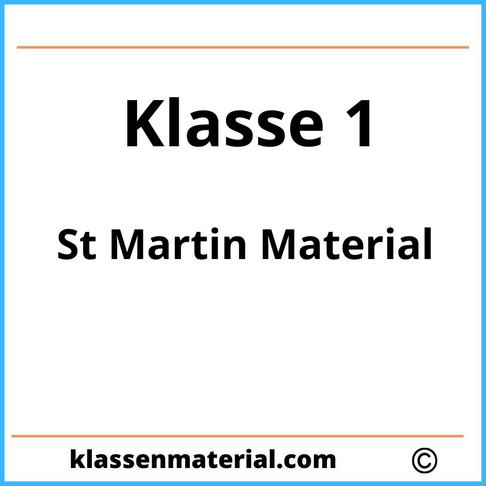 St Martin 1 Klasse Material