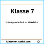 Ständegesellschaft Im Mittelalter 7. Klasse