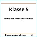 Stoffe Und Ihre Eigenschaften Klasse 5