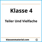 Teiler Und Vielfache Übungen Klasse 4