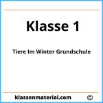 Tiere Im Winter Grundschule Klasse 1