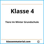 Tiere Im Winter Grundschule Klasse 4