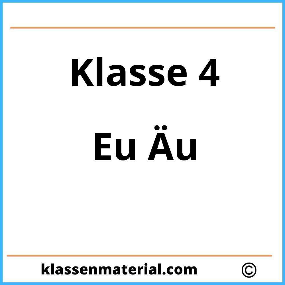 Übungen Eu Äu 4. Klasse