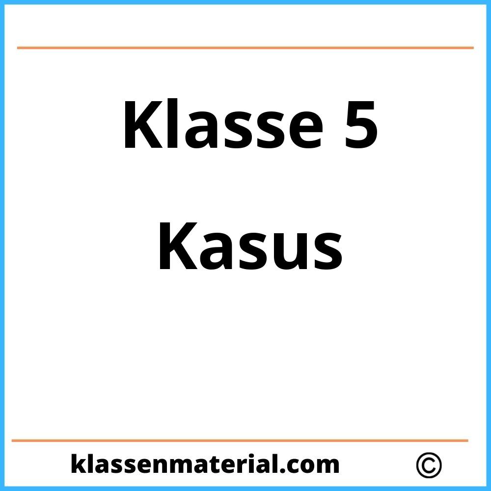 Übungen Kasus 5. Klasse