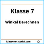 Winkel Berechnen Übungen 7. Klasse