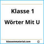 Wörter Mit U 1. Klasse